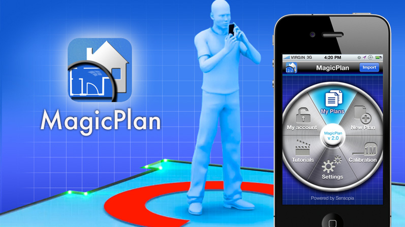 Work: ergonomie, interactive design. Making floor plan of your house iPhone app
