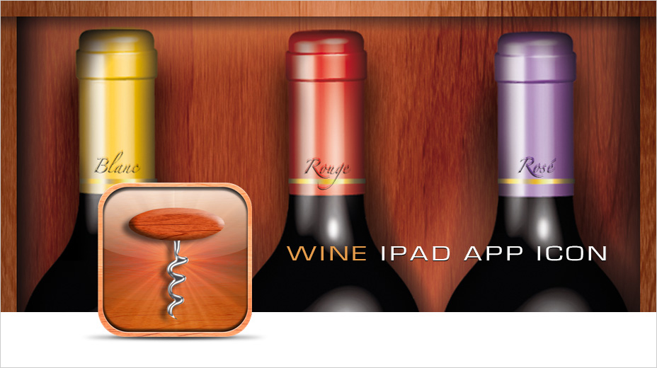 Work: graphic design. Bordeaux vineyard iPad app